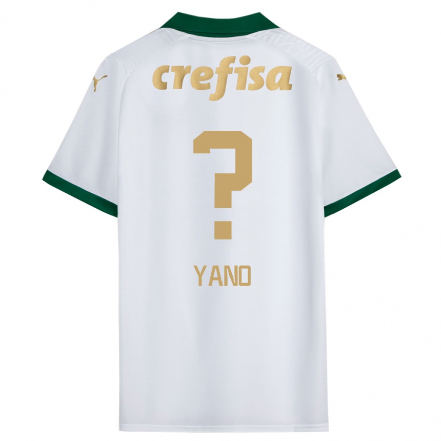 Niño Fútbol Camiseta Luiz Yano #0 Blanco Verde 2ª Equipación 2024/25