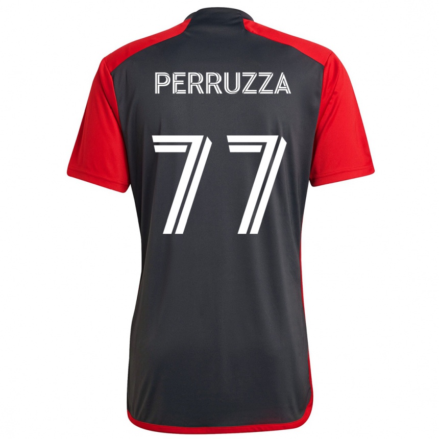 Hombre Fútbol Camiseta Jordan Perruzza #77 Rojo Grayn 1ª Equipación 2024/25