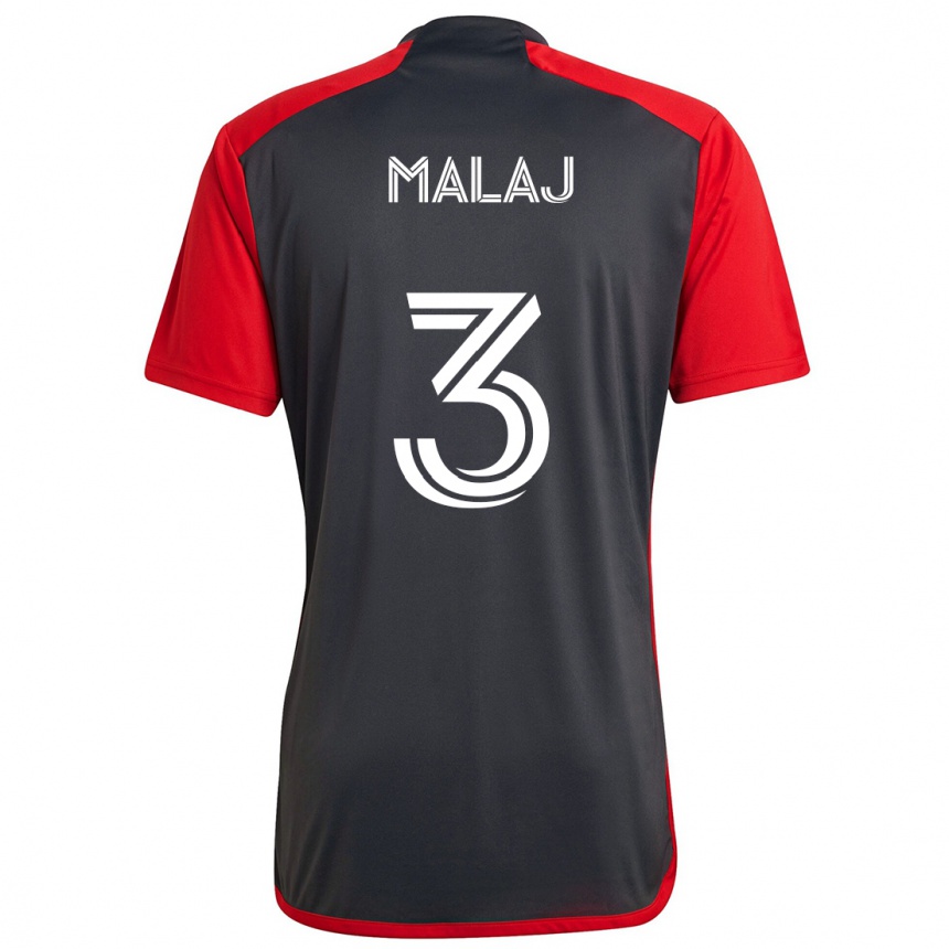 Hombre Fútbol Camiseta Albert Malaj #3 Rojo Grayn 1ª Equipación 2024/25