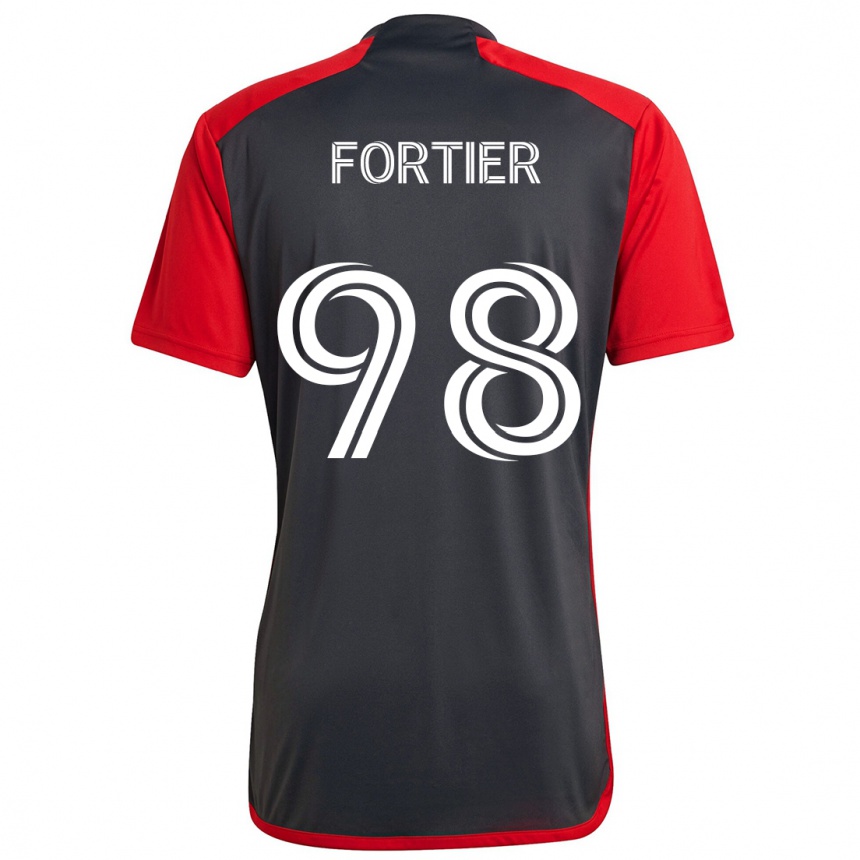 Hombre Fútbol Camiseta Kristjan Fortier #98 Rojo Grayn 1ª Equipación 2024/25