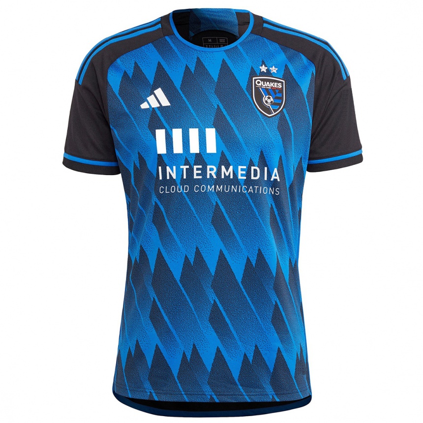 Hombre Fútbol Camiseta Eric De La Cerda #51 Azul Negro 1ª Equipación 2024/25