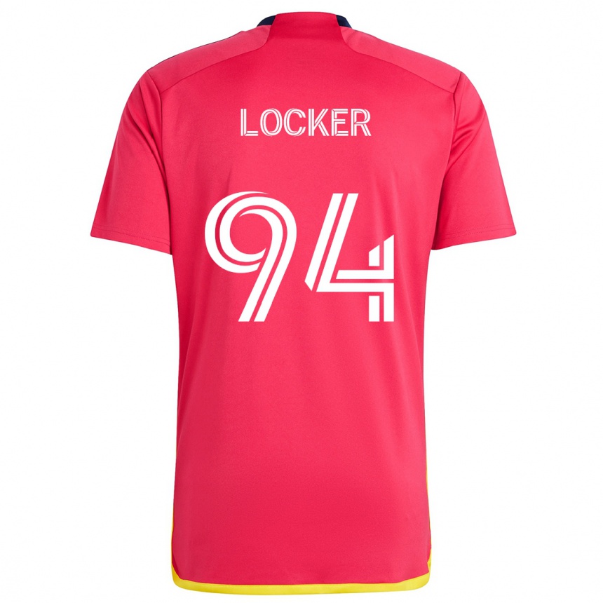 Hombre Fútbol Camiseta Carson Locker #94 Rojo Azul 1ª Equipación 2024/25