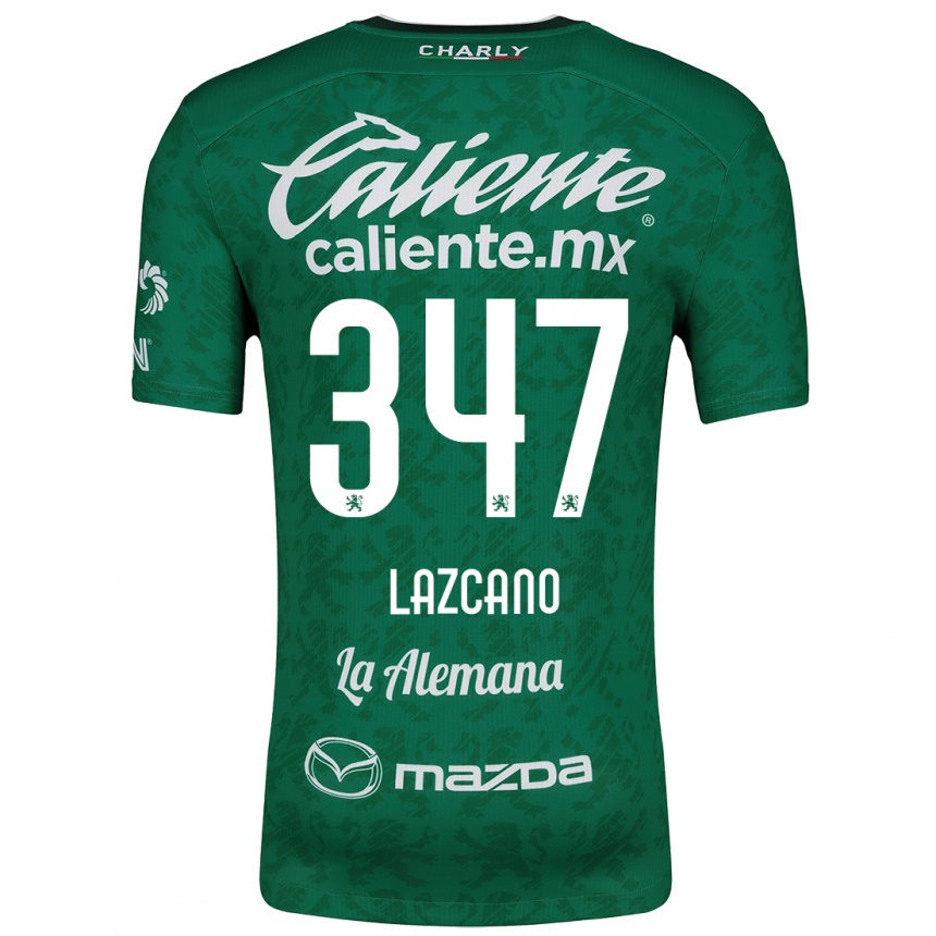 Hombre Fútbol Camiseta Evan Lazcano #347 Verde Blanco 1ª Equipación 2024/25