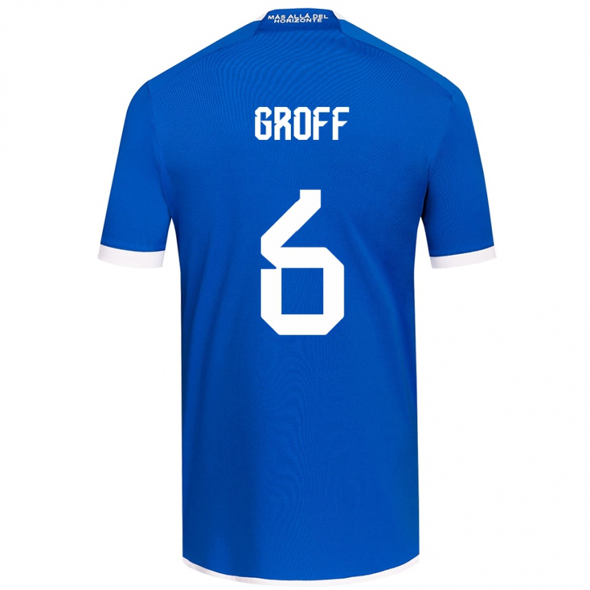 Hombre Fútbol Camiseta Llanka Groff #6 Azul Blanco 1ª Equipación 2024/25