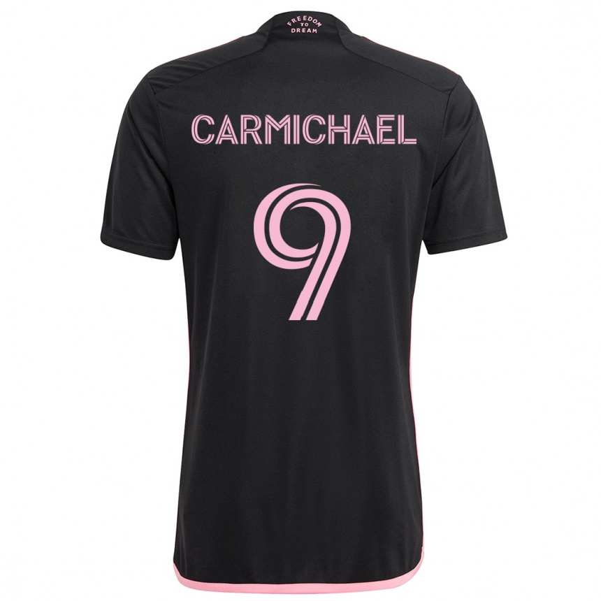 Hombre Fútbol Camiseta Ryan Carmichael #9 Negro 2ª Equipación 2024/25