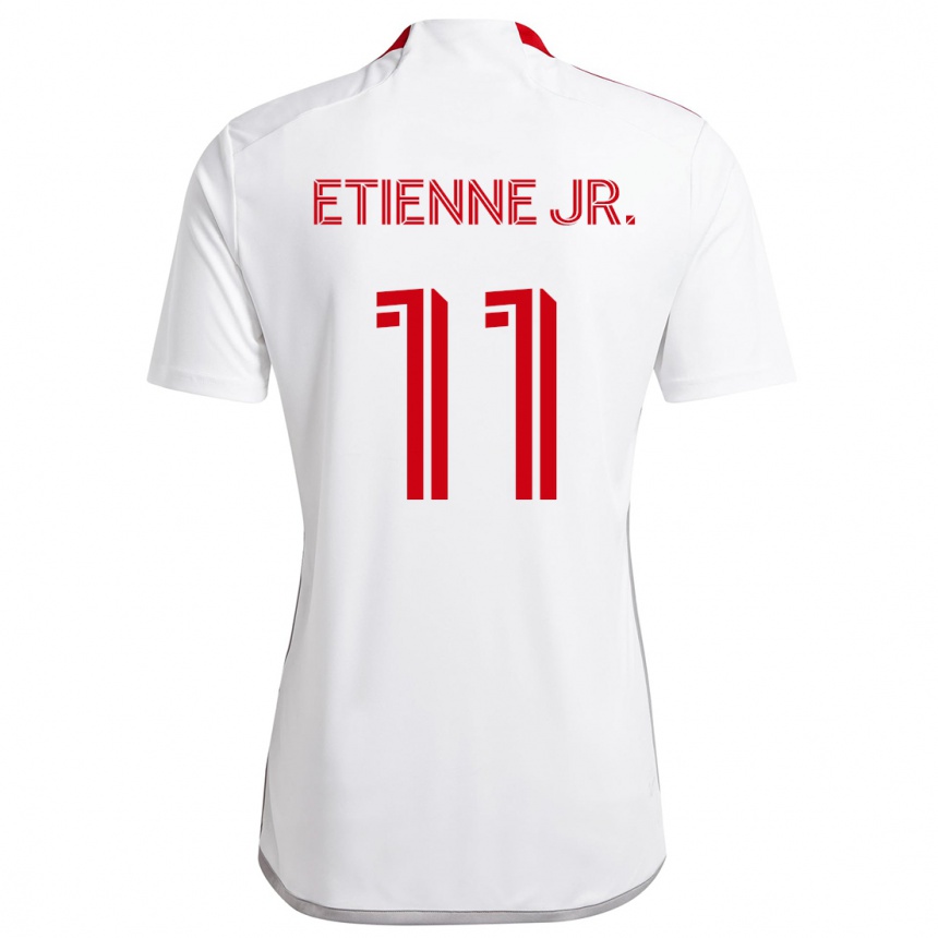 Hombre Fútbol Camiseta Derrick Etienne Jr. #11 Blanco Rojo 2ª Equipación 2024/25