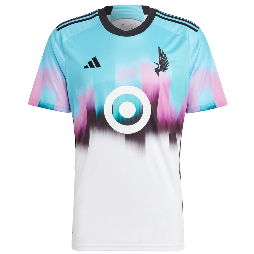 Hombre Fútbol Camiseta Jordan Adebayo-Smith #99 Blanco Azul Negro 2ª Equipación 2024/25