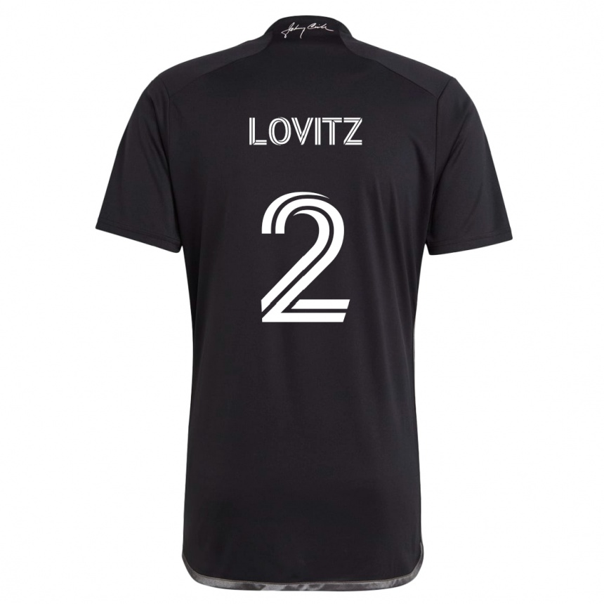 Hombre Fútbol Camiseta Daniel Lovitz #2 Negro 2ª Equipación 2024/25