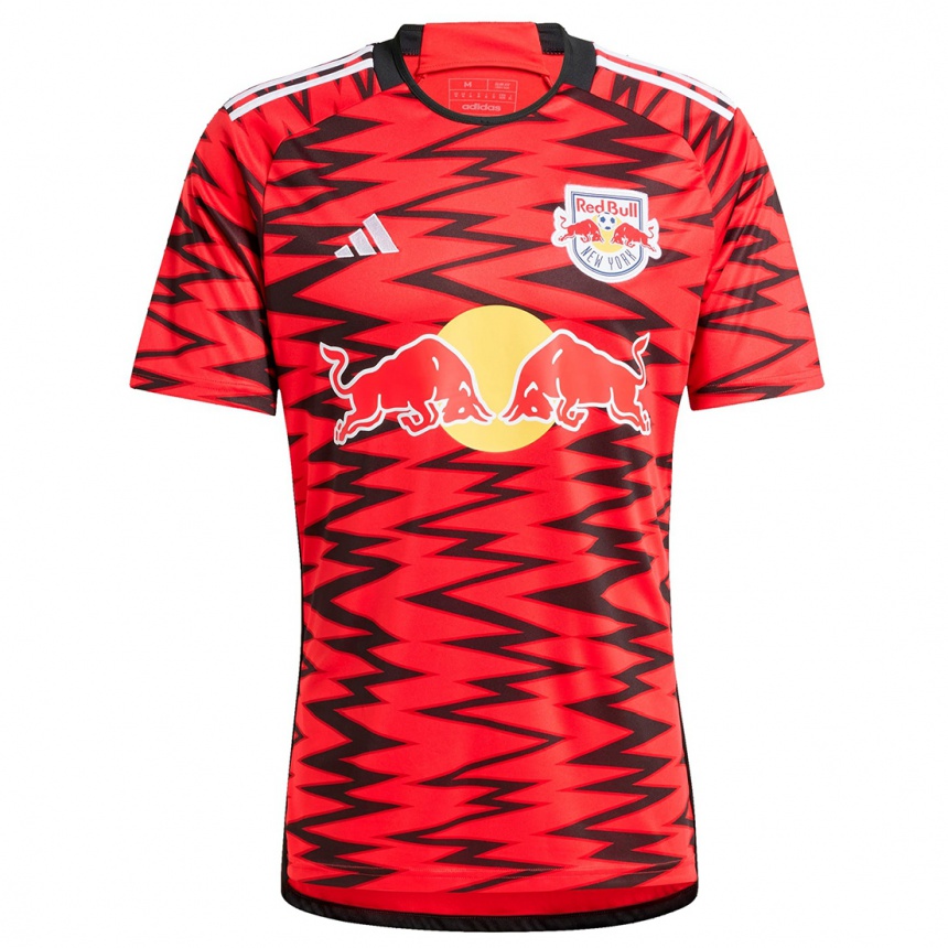 Hombre Fútbol Camiseta Curtis Ofori #24 Rojo Negro Blanco 2ª Equipación 2024/25