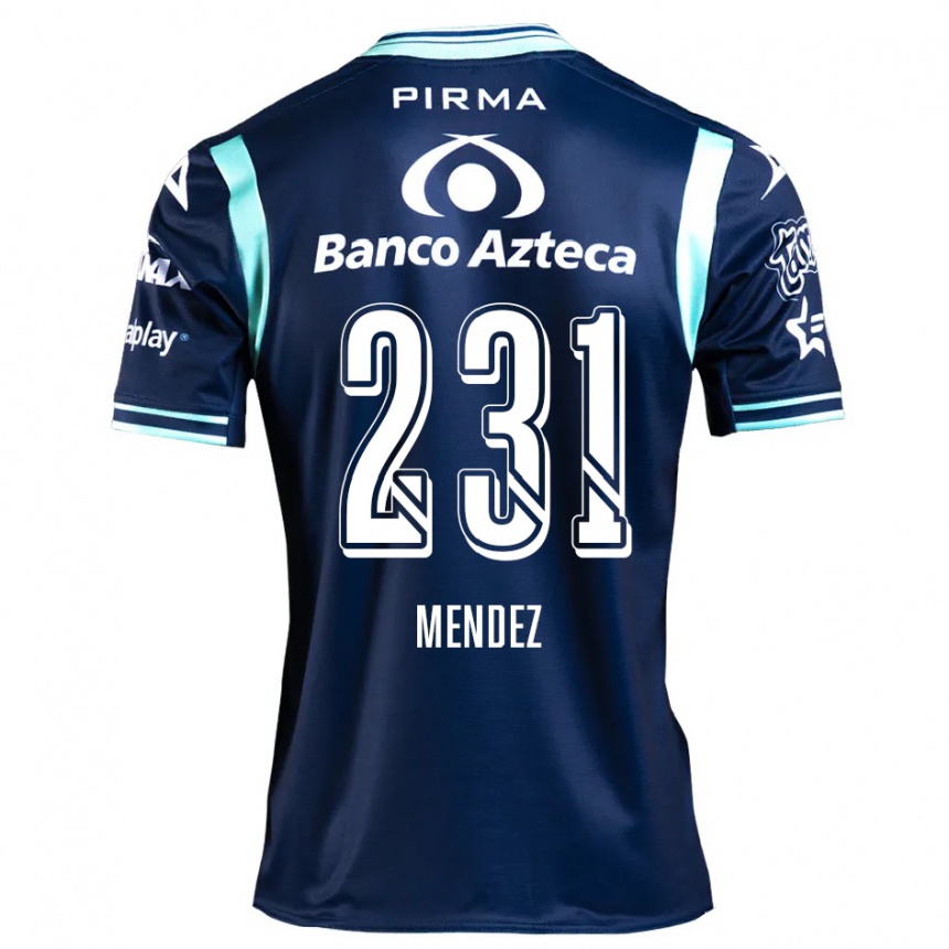 Hombre Fútbol Camiseta Alejandro Méndez #231 Azul Marino 2ª Equipación 2024/25