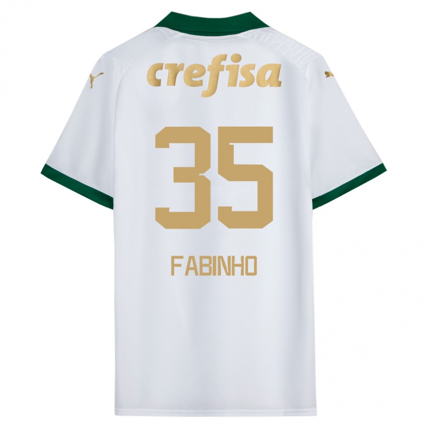 Hombre Fútbol Camiseta Fabinho #35 Blanco Verde 2ª Equipación 2024/25