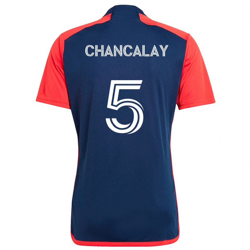 Mujer Fútbol Camiseta Tomás Chancalay #5 Azul Rojo 1ª Equipación 2024/25