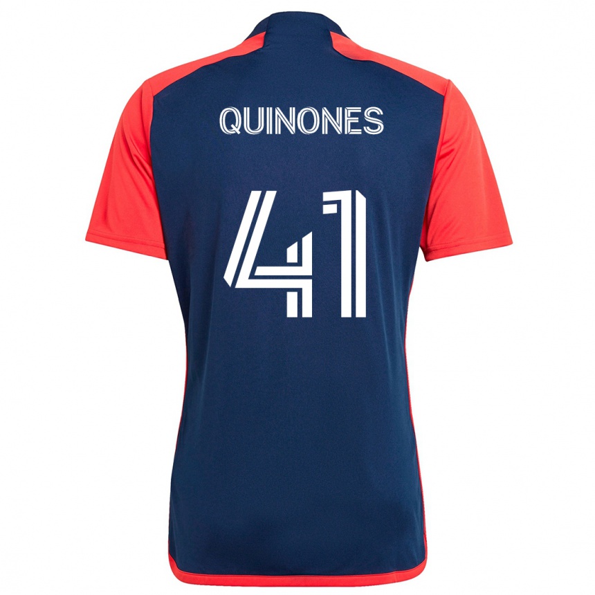 Mujer Fútbol Camiseta Colby Quiñónes #41 Azul Rojo 1ª Equipación 2024/25