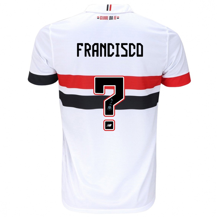 Niño Fútbol Camiseta Ryan Francisco #0 Blanco Rojo Negro 1ª Equipación 2024/25