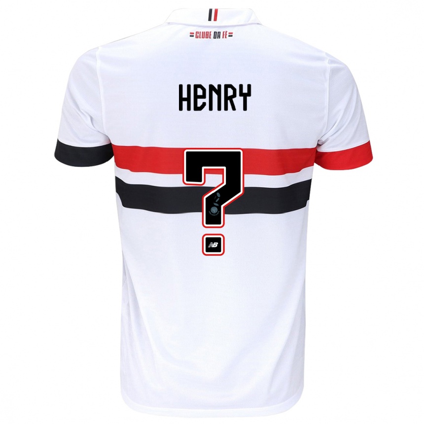 Niño Fútbol Camiseta Thierry Henry #0 Blanco Rojo Negro 1ª Equipación 2024/25