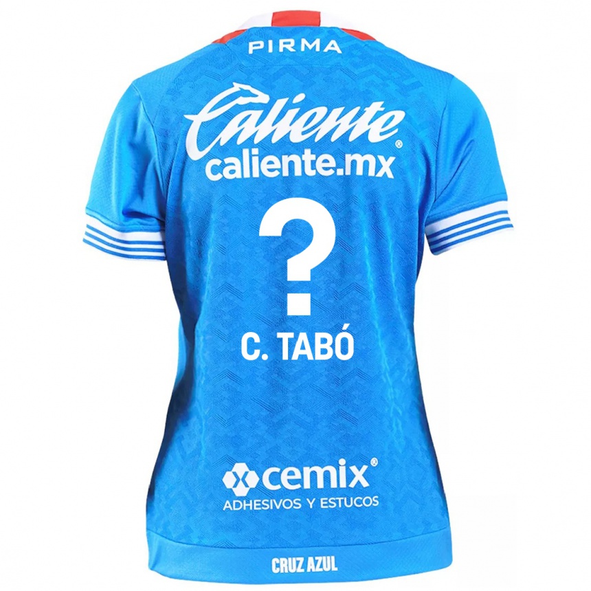 Niño Fútbol Camiseta Christian Tabó #0 Cielo Azul 1ª Equipación 2024/25