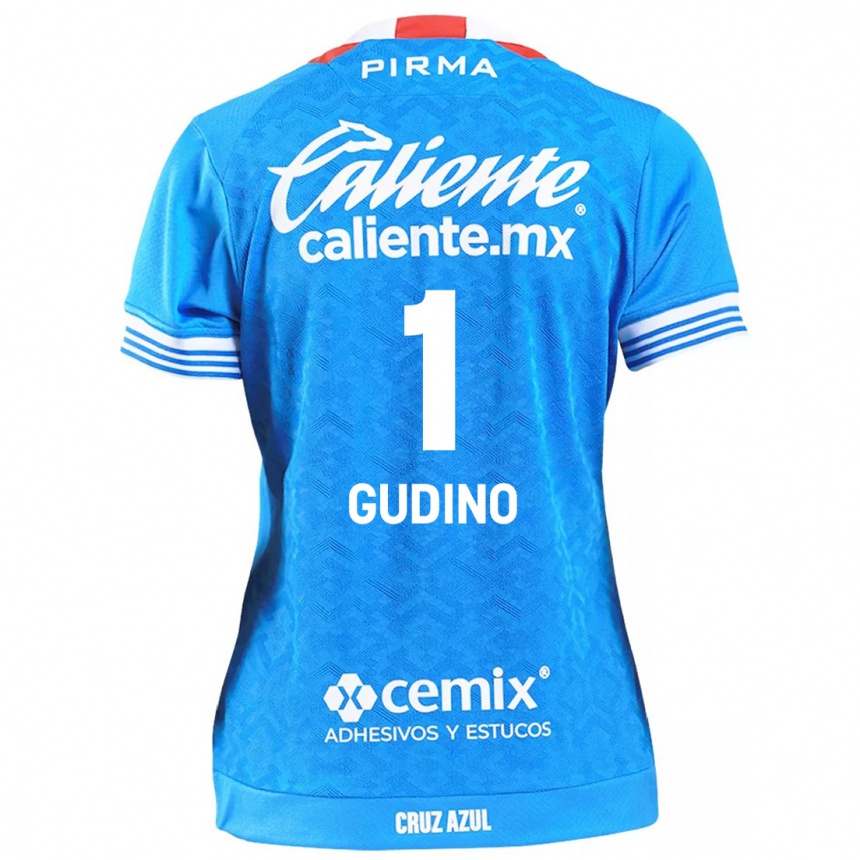 Niño Fútbol Camiseta Andrés Gudiño #1 Cielo Azul 1ª Equipación 2024/25