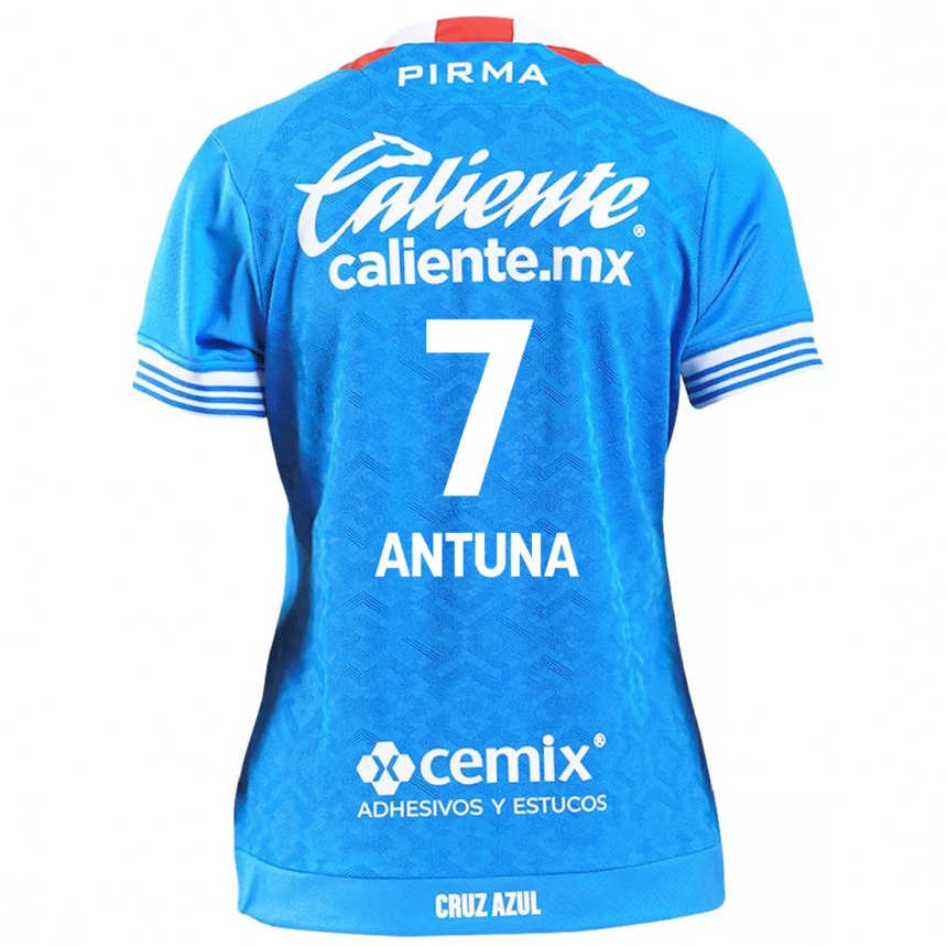 Niño Fútbol Camiseta Uriel Antuna #7 Cielo Azul 1ª Equipación 2024/25