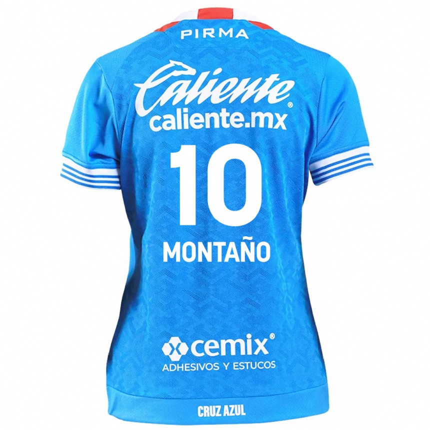 Niño Fútbol Camiseta Andrés Montaño #10 Cielo Azul 1ª Equipación 2024/25