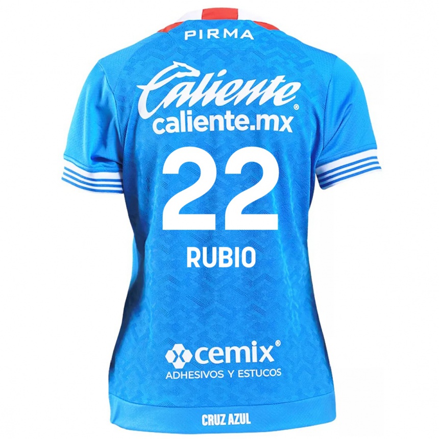 Niño Fútbol Camiseta Raymundo Rubio #22 Cielo Azul 1ª Equipación 2024/25