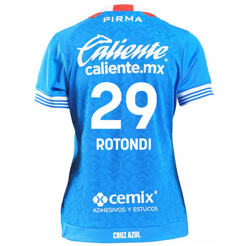 Niño Fútbol Camiseta Carlos Rotondi #29 Cielo Azul 1ª Equipación 2024/25