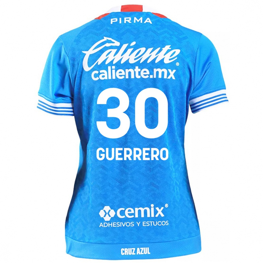 Niño Fútbol Camiseta Rafael Guerrero #30 Cielo Azul 1ª Equipación 2024/25