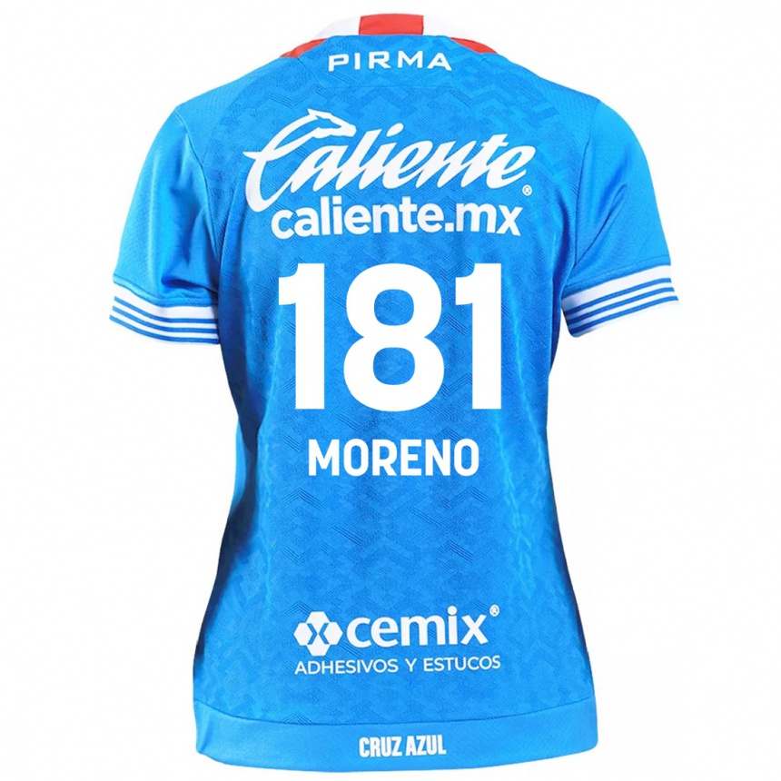 Niño Fútbol Camiseta Roberto Moreno #181 Cielo Azul 1ª Equipación 2024/25