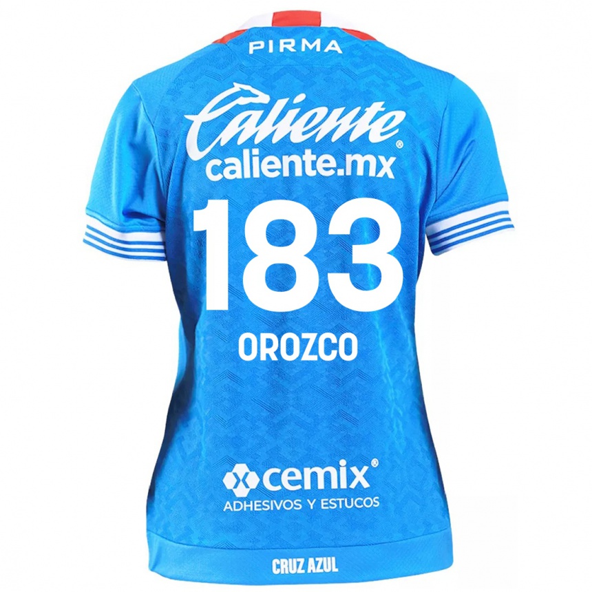 Niño Fútbol Camiseta Fabrizzio Orozco #183 Cielo Azul 1ª Equipación 2024/25