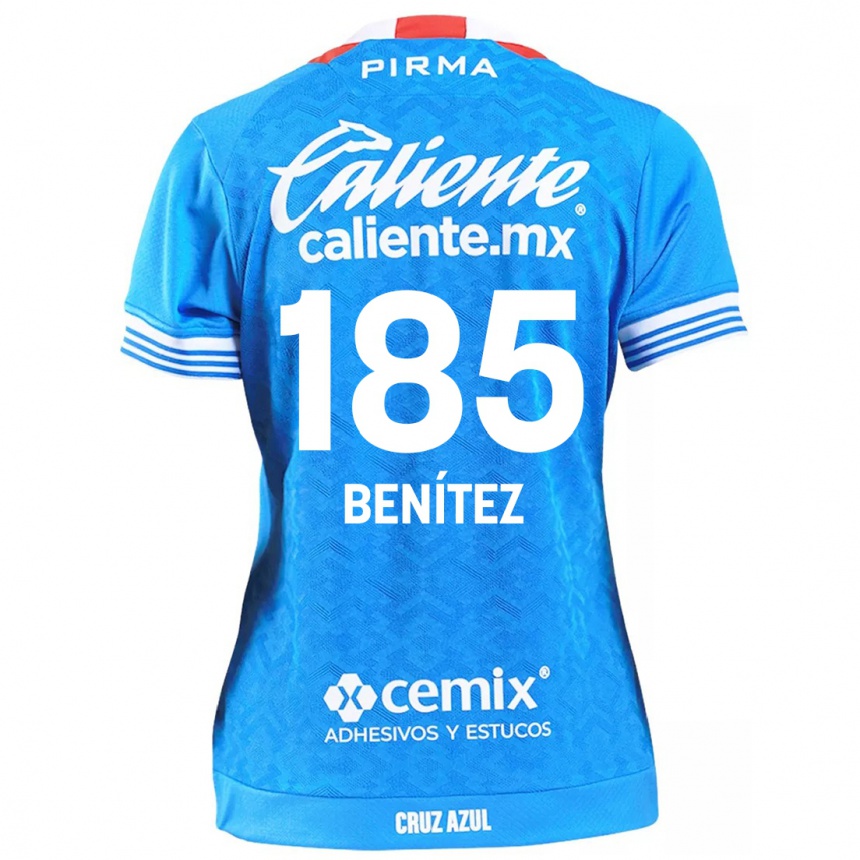 Niño Fútbol Camiseta Cristopher Benítez #185 Cielo Azul 1ª Equipación 2024/25