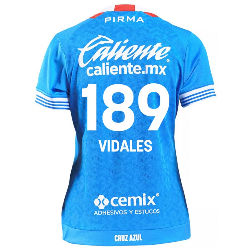 Niño Fútbol Camiseta Álvaro Vidales #189 Cielo Azul 1ª Equipación 2024/25