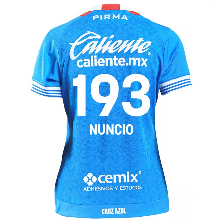 Niño Fútbol Camiseta Jorge Nuncio #193 Cielo Azul 1ª Equipación 2024/25