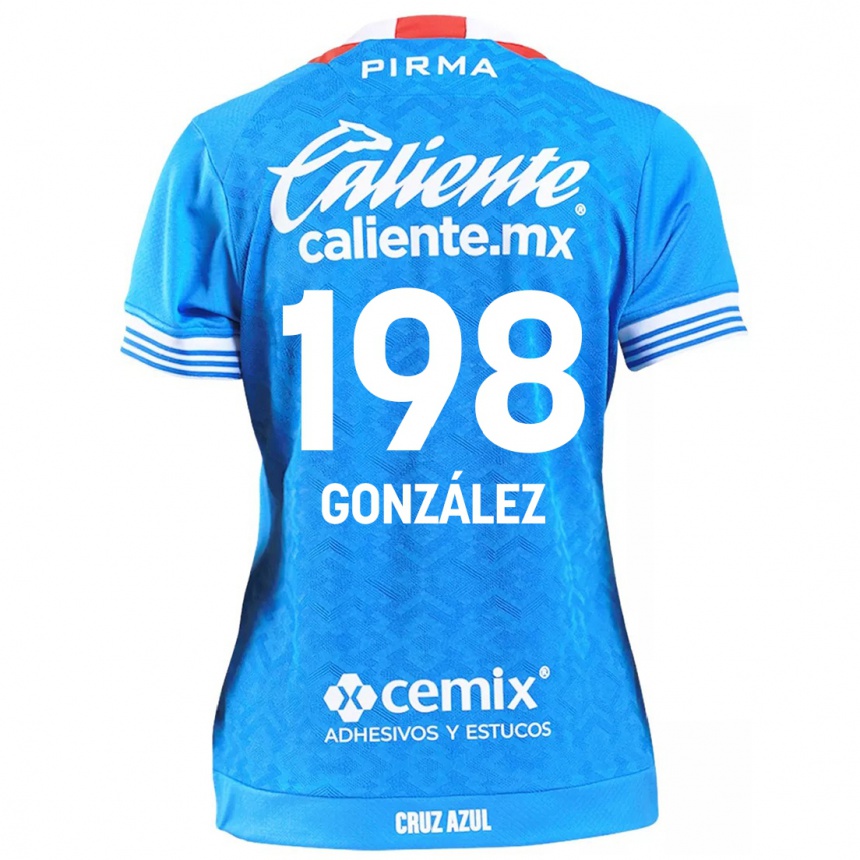 Niño Fútbol Camiseta Kenneth González #198 Cielo Azul 1ª Equipación 2024/25