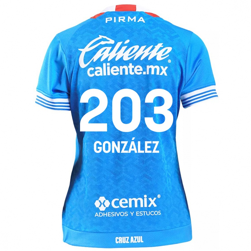 Niño Fútbol Camiseta Rogelio González #203 Cielo Azul 1ª Equipación 2024/25