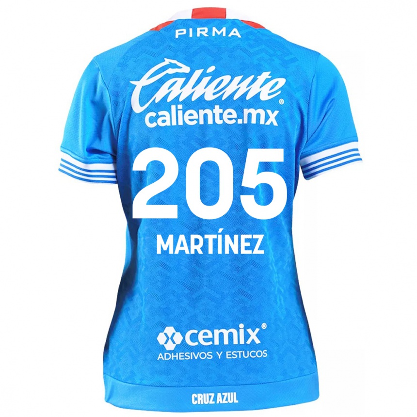 Niño Fútbol Camiseta César Martínez #205 Cielo Azul 1ª Equipación 2024/25