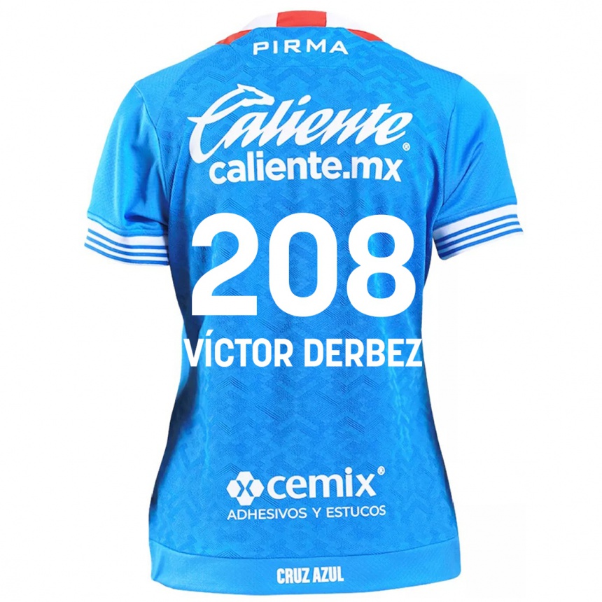 Niño Fútbol Camiseta Louis Víctor Derbez #208 Cielo Azul 1ª Equipación 2024/25