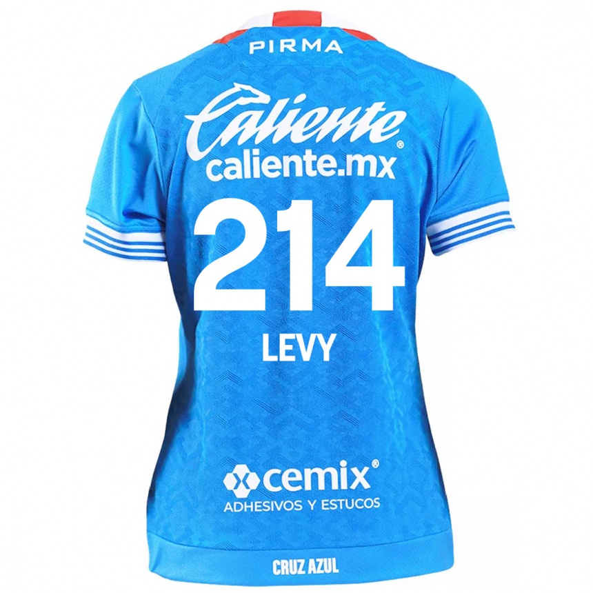 Niño Fútbol Camiseta Mateo Levy #214 Cielo Azul 1ª Equipación 2024/25