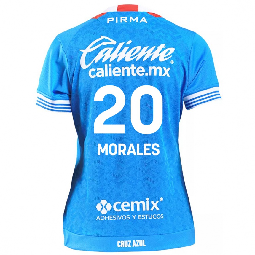 Niño Fútbol Camiseta Iván Morales #20 Cielo Azul 1ª Equipación 2024/25