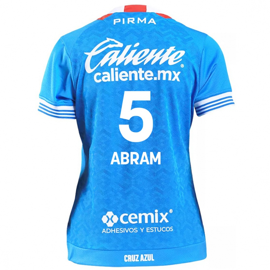 Niño Fútbol Camiseta Luis Abram #5 Cielo Azul 1ª Equipación 2024/25