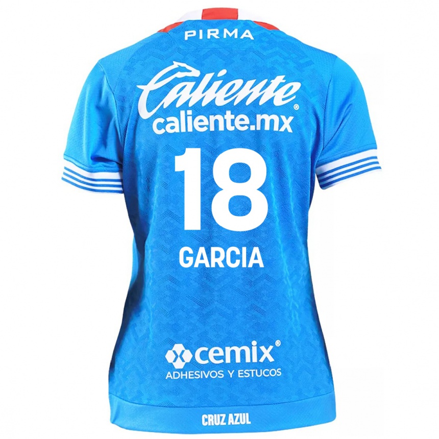 Niño Fútbol Camiseta Diana Garcia #18 Cielo Azul 1ª Equipación 2024/25