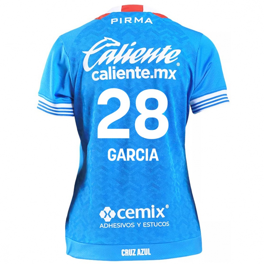 Niño Fútbol Camiseta Ana Garcia #28 Cielo Azul 1ª Equipación 2024/25