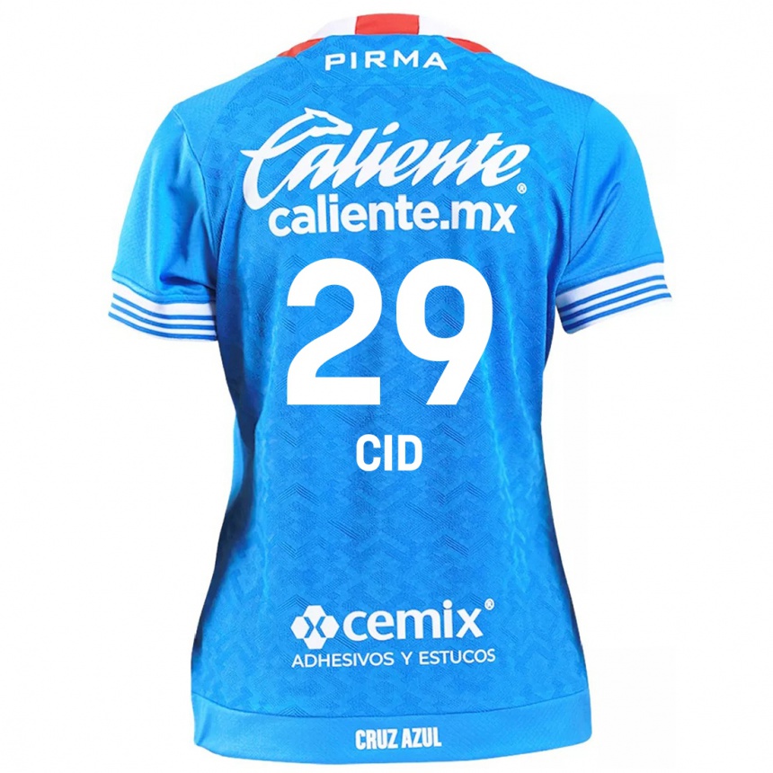 Niño Fútbol Camiseta Claudia Cid #29 Cielo Azul 1ª Equipación 2024/25