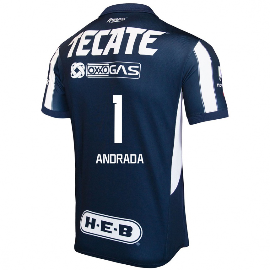 Niño Fútbol Camiseta Esteban Andrada #1 Azul Rojo Blanco 1ª Equipación 2024/25