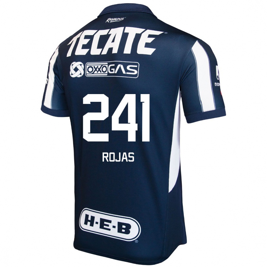 Niño Fútbol Camiseta Luis Rojas #241 Azul Rojo Blanco 1ª Equipación 2024/25