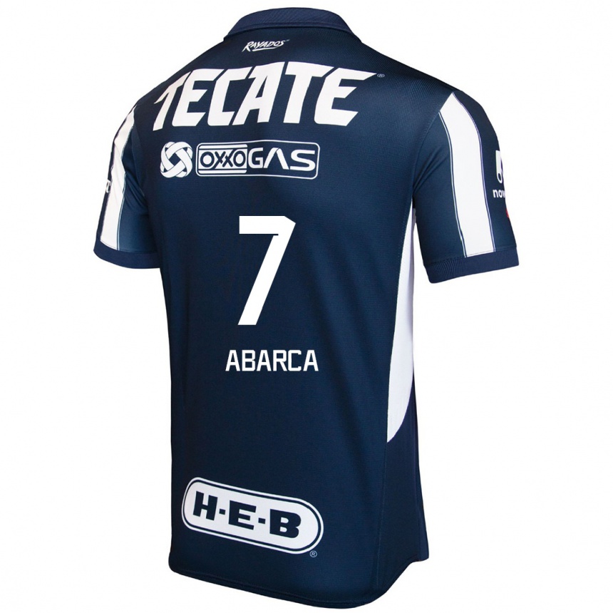 Niño Fútbol Camiseta Vidalia Abarca #7 Azul Rojo Blanco 1ª Equipación 2024/25