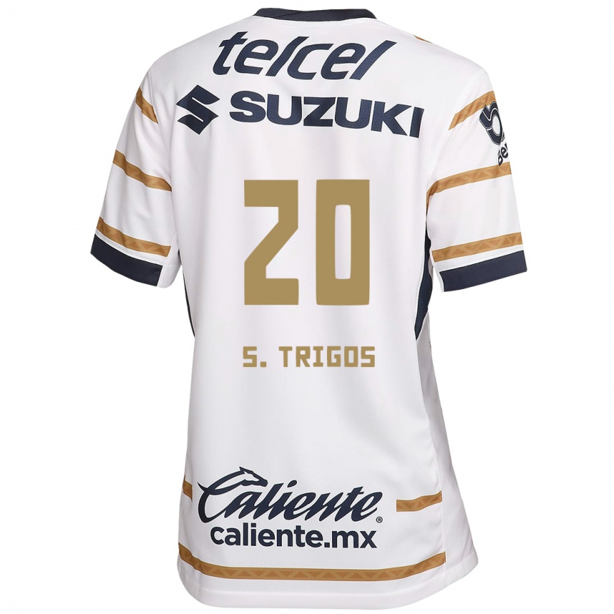 Niño Fútbol Camiseta Santiago Trigos #20 Obsidiana Blanca 1ª Equipación 2024/25