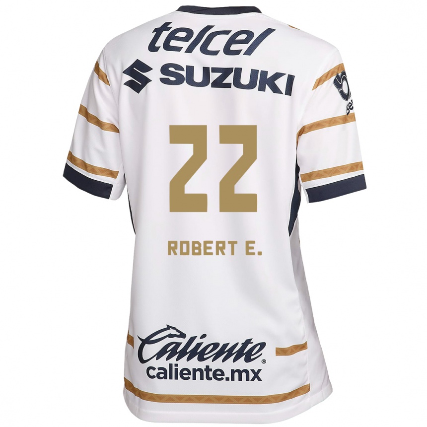 Niño Fútbol Camiseta Robert Ergas #22 Obsidiana Blanca 1ª Equipación 2024/25