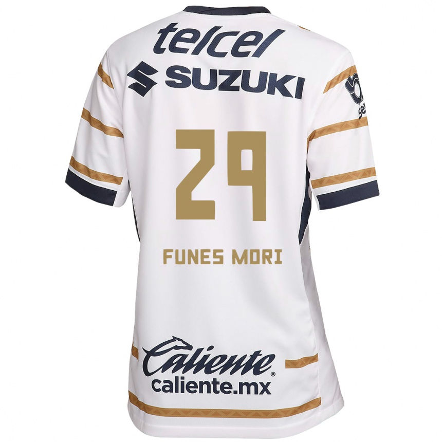 Niño Fútbol Camiseta Rogelio Funes Mori #29 Obsidiana Blanca 1ª Equipación 2024/25