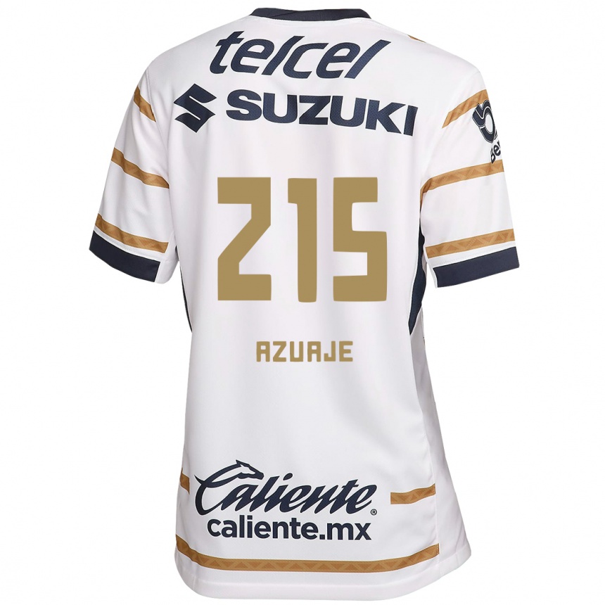 Niño Fútbol Camiseta Ángel Azuaje #215 Obsidiana Blanca 1ª Equipación 2024/25