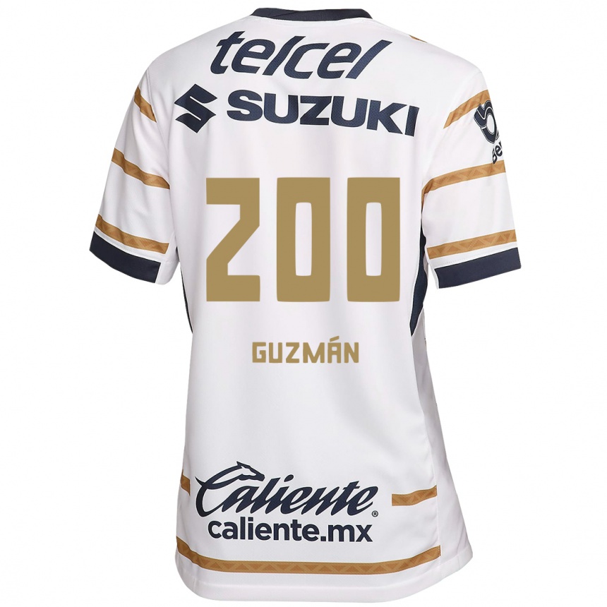 Niño Fútbol Camiseta Alan Guzmán #200 Obsidiana Blanca 1ª Equipación 2024/25