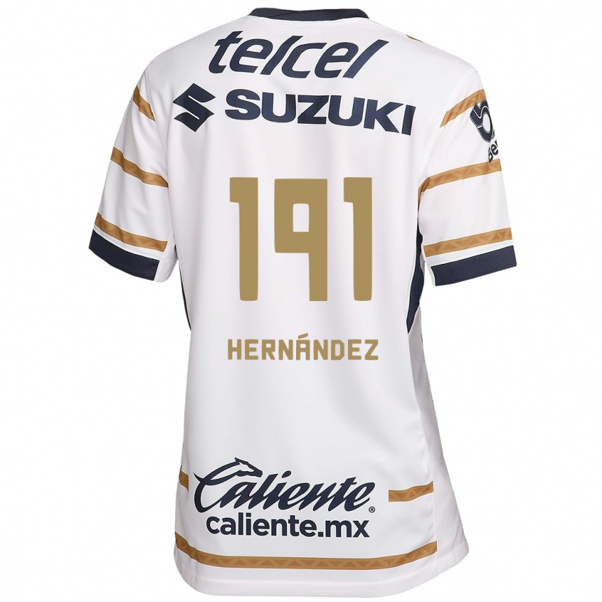 Niño Fútbol Camiseta Marco Hernández #191 Obsidiana Blanca 1ª Equipación 2024/25